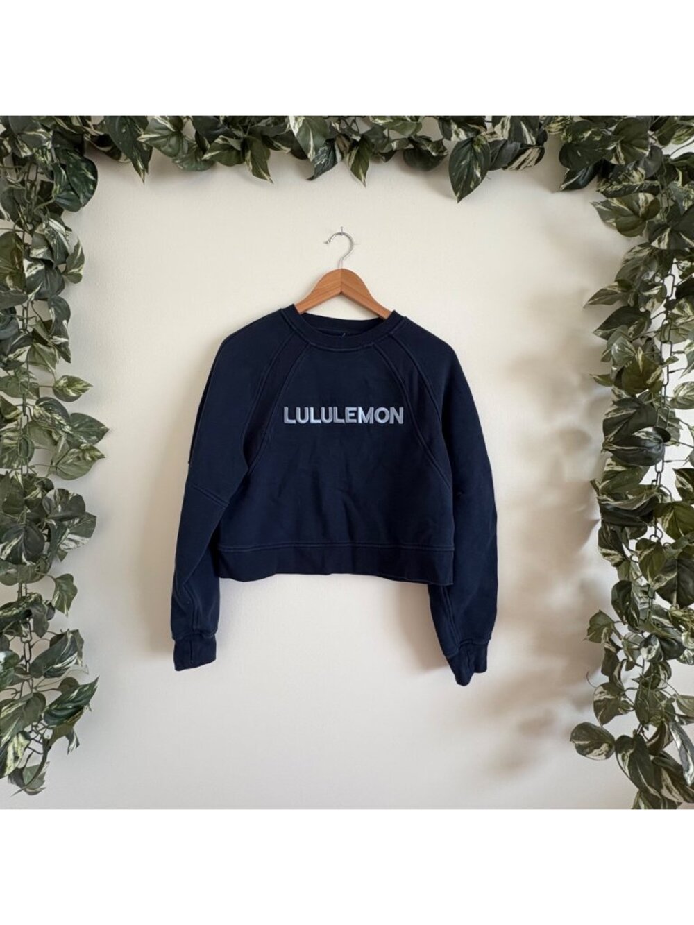 Lululemon Athletic Scuba Oversized Pullover Crewneck Woodmark Navy Size 4